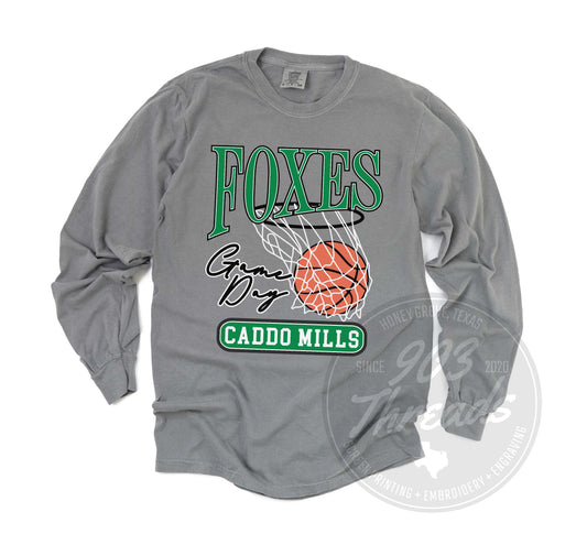 Caddo Mills Foxes Vintage Basketball Tee