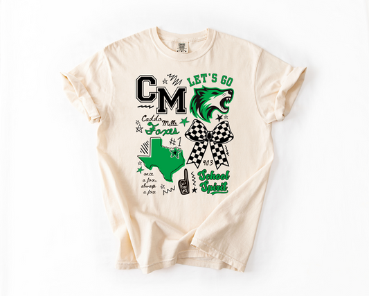 Caddo Mills Foxes Legacy Board - Short/Long Sleeve