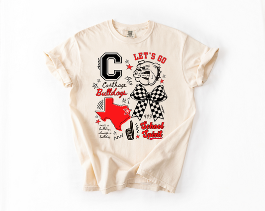 Carthage Bulldogs Legacy Board - Short/Long Sleeve
