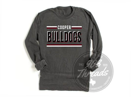 Cooper Bulldogs Hold That Line Spirit Tee