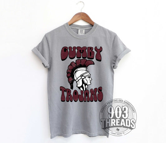 Cumby Trojans - Old School Mascot
