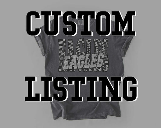 Custom Rowdy Checkered Varsity