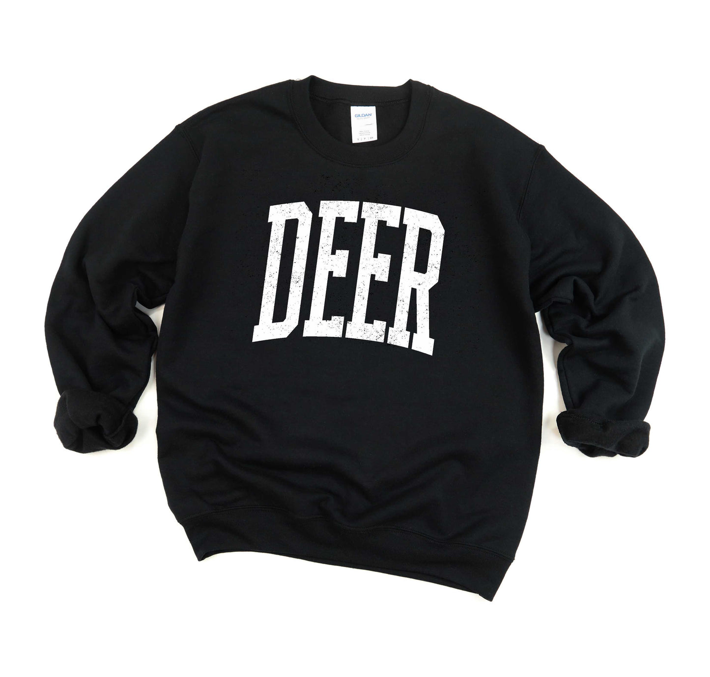 Deer -- Distressed Varsity -- $20 Sweatshirt Deal