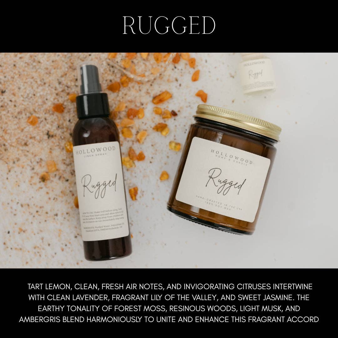 RUGGED  | CANDLES: 8 OZ
