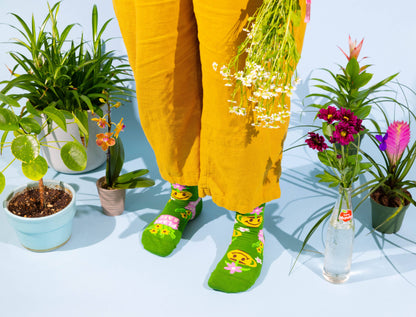 Plant Babe Socks - Women's Crew Socks for Garden Lovers