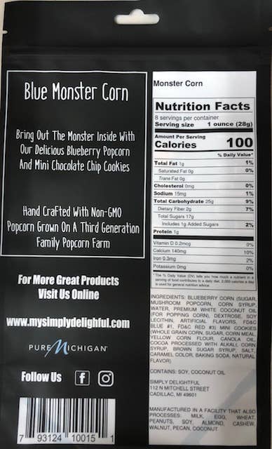 Blue Monster Popcorn 8 oz