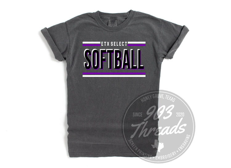 ETX Select Softball Hold That Line Spirit Tee