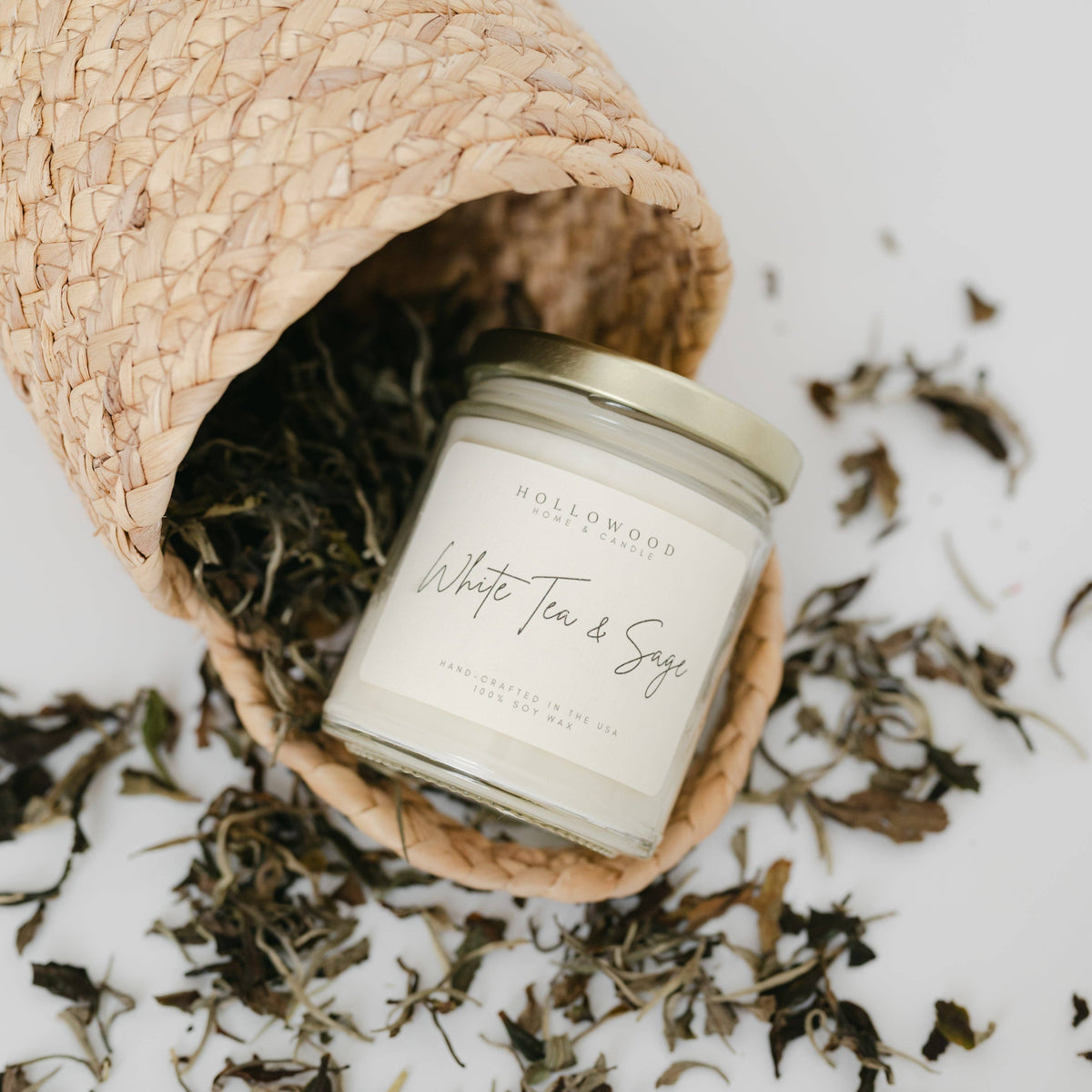 WHITE TEA & SAGE | CANDLES: 8 Oz