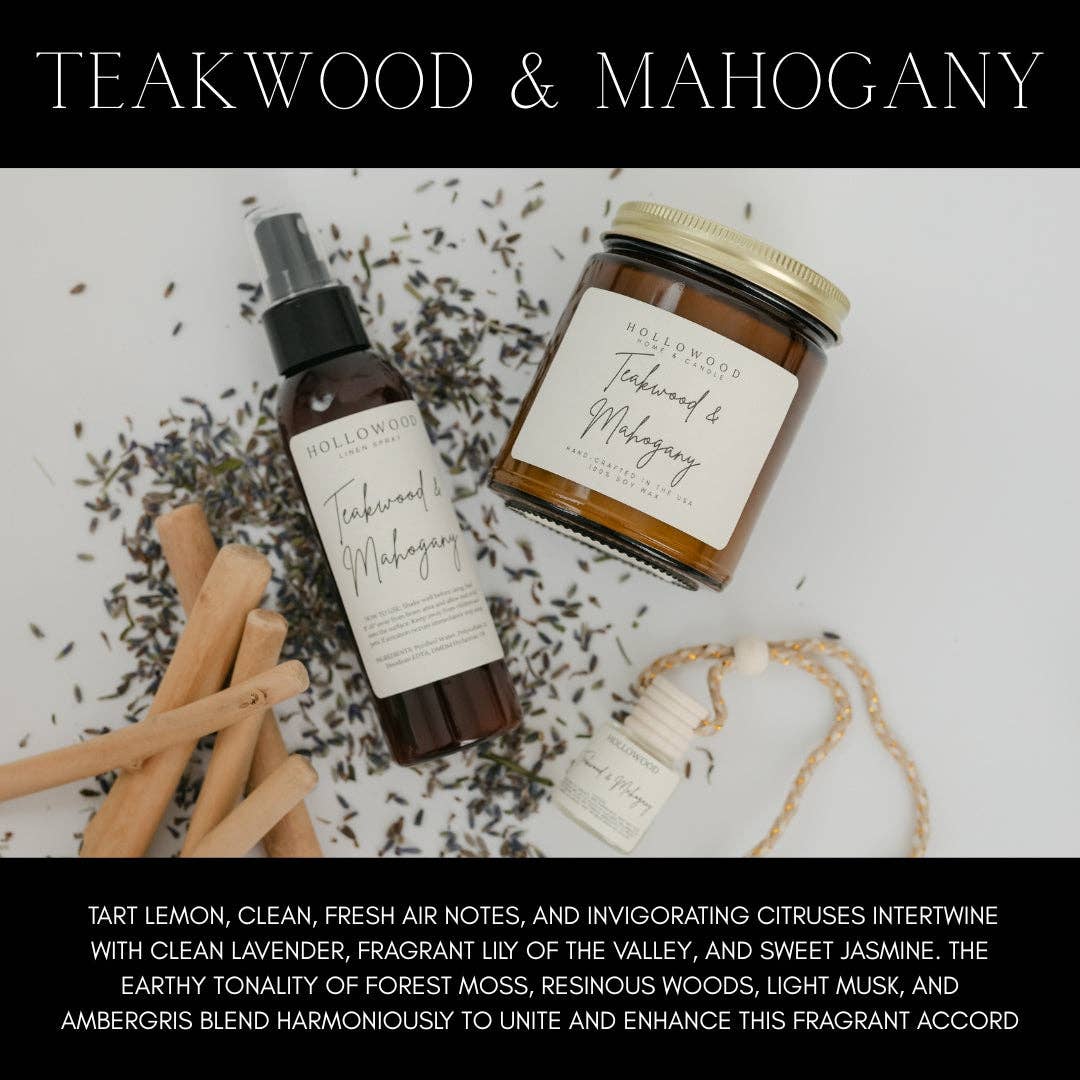 TEAKWOOD & MAHOGANY | LUXURY LIQUID LAUNDRY SOAP: 16 OUNCE