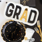 GRAD Shaped Paper Plate
