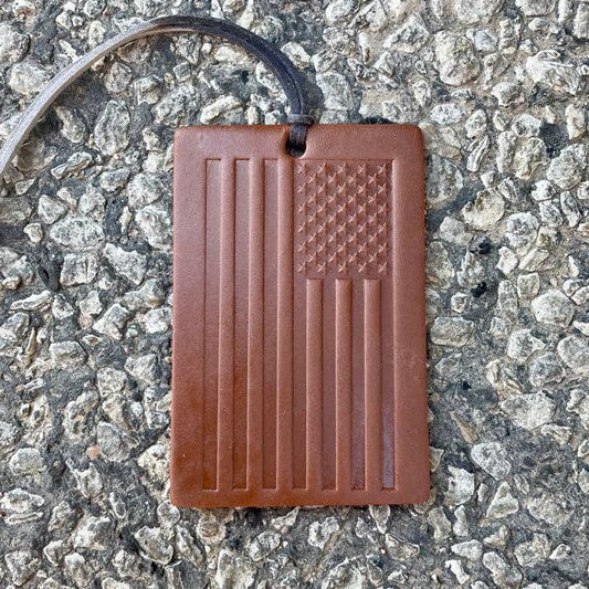 Rectangle Old Glory Air Flair: Brown / Cowboy Cologne