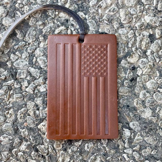 Rectangle Old Glory Air Flair: Brown / Cowboy Cologne