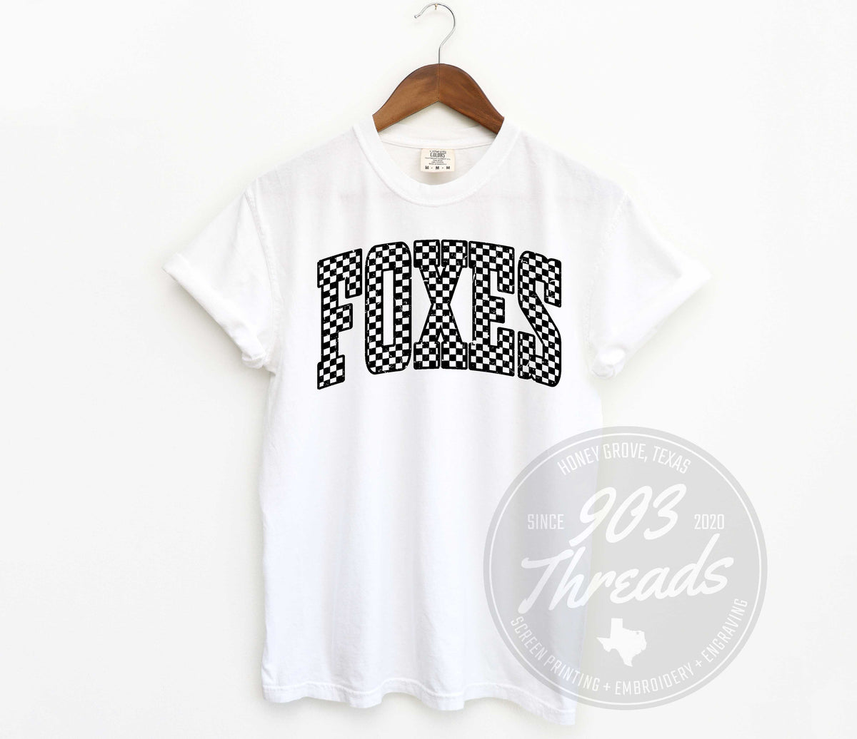 Foxes - Checkered Varsity - Short Sleeve
