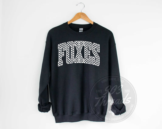 Foxes - Varsity Checkered - Sweatshirt