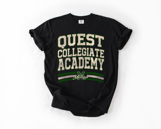 Quest Collegiate Academy Mustangs Old School Grit
