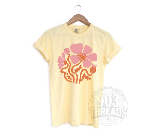 Retro Wildflowers - April Shirt of the Month