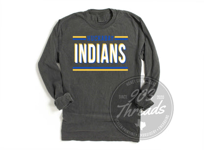 Huckabay Indians Hold That Line Spirit Tee