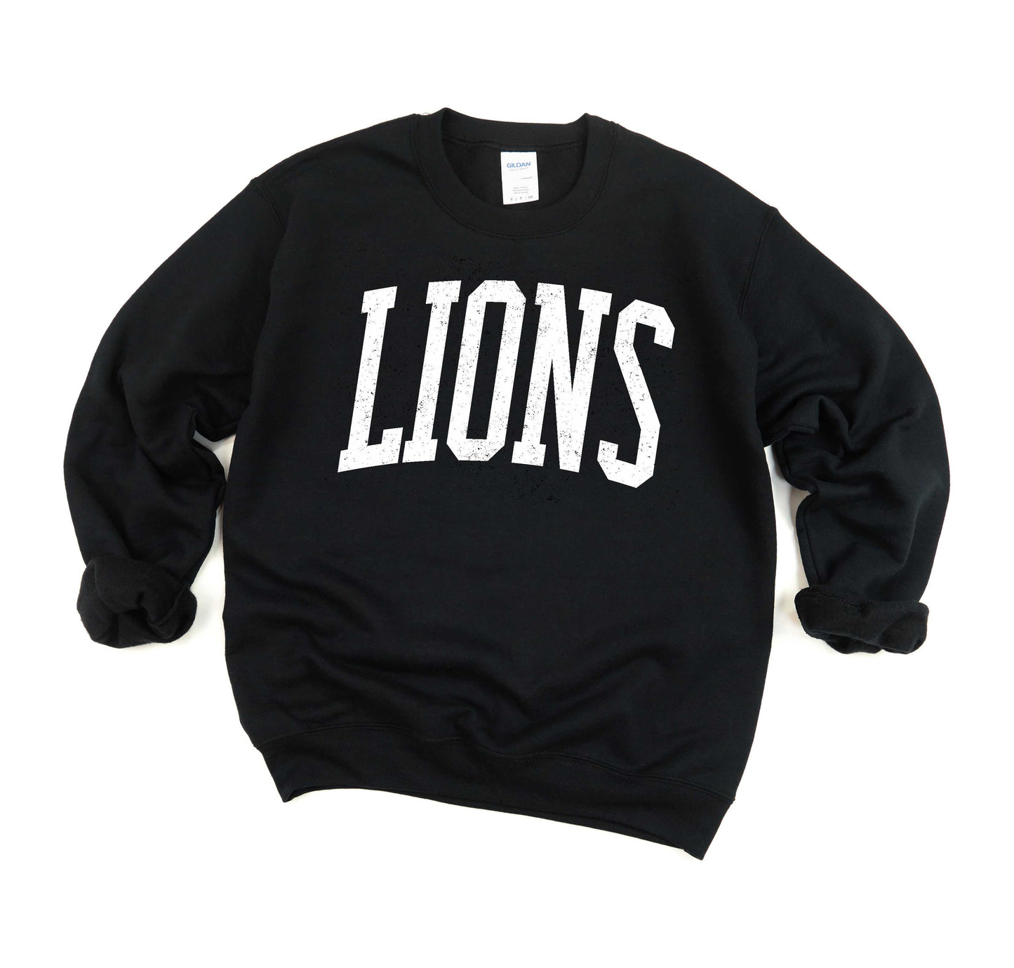 Lions -- Distressed Varsity -- $20 Sweatshirt Deal