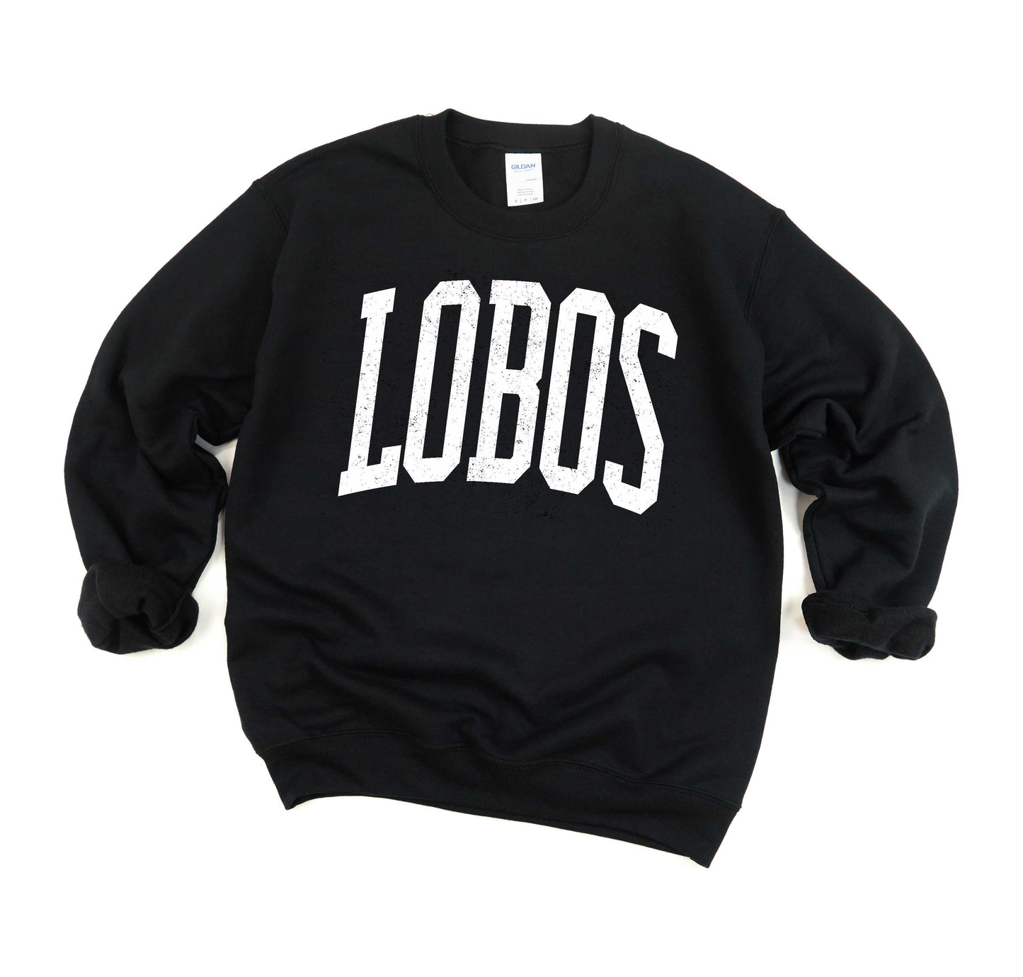 Lobos -- Distressed Varsity -- $20 Sweatshirt Deal