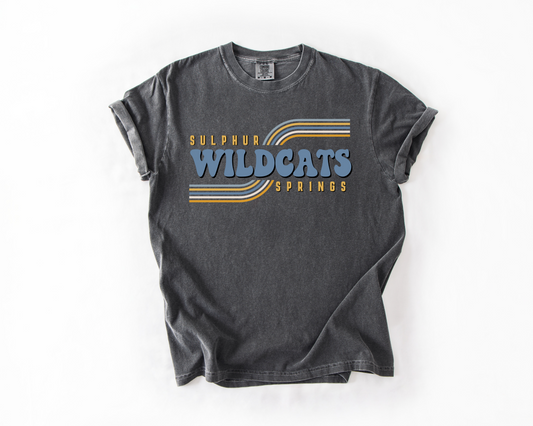 Sulphur Springs Wildcats Retro Rainbow
