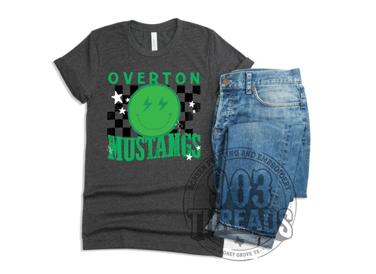 Overton Mustangs Smiley Check
