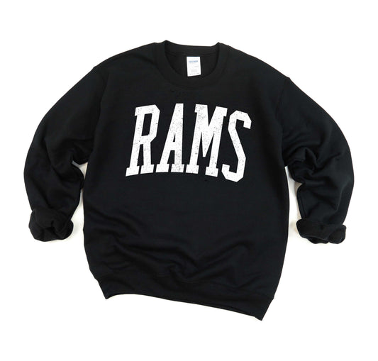Rams -- Distressed Varsity -- $20 Sweatshirt Deal
