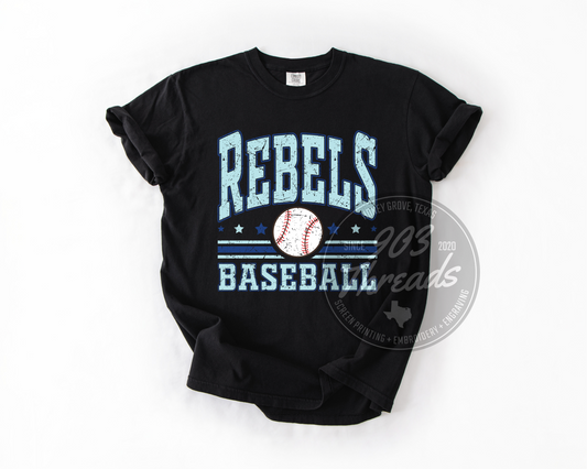 Rebels Baseball Sweatshirt/Short Sleeve
