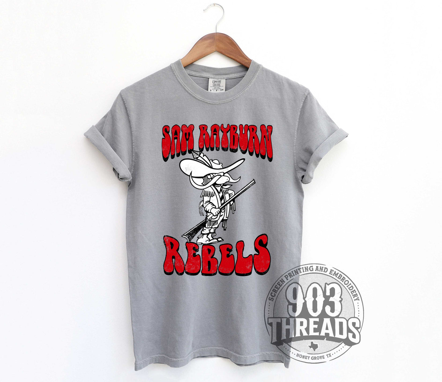 Sam Rayburn Rebels - Old School Mascot