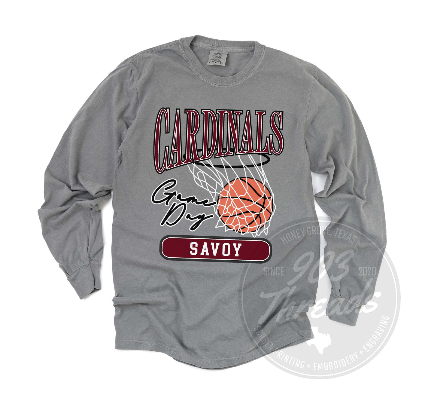 Savoy Cardinals Vintage Basketball Tee