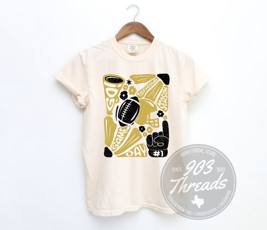 Touchdown Season - Gold & Black
