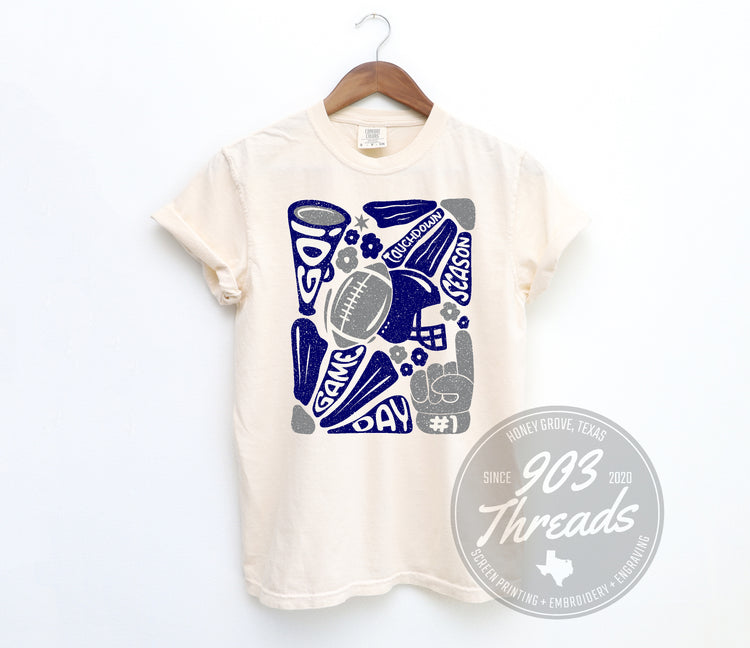 Touchdown Season - Navy & Grey