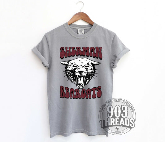 Sherman Bearcats - Old School Mascot