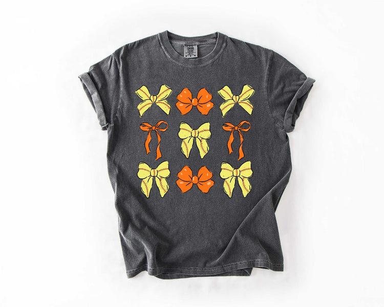 Bases & Bows Softball Orange