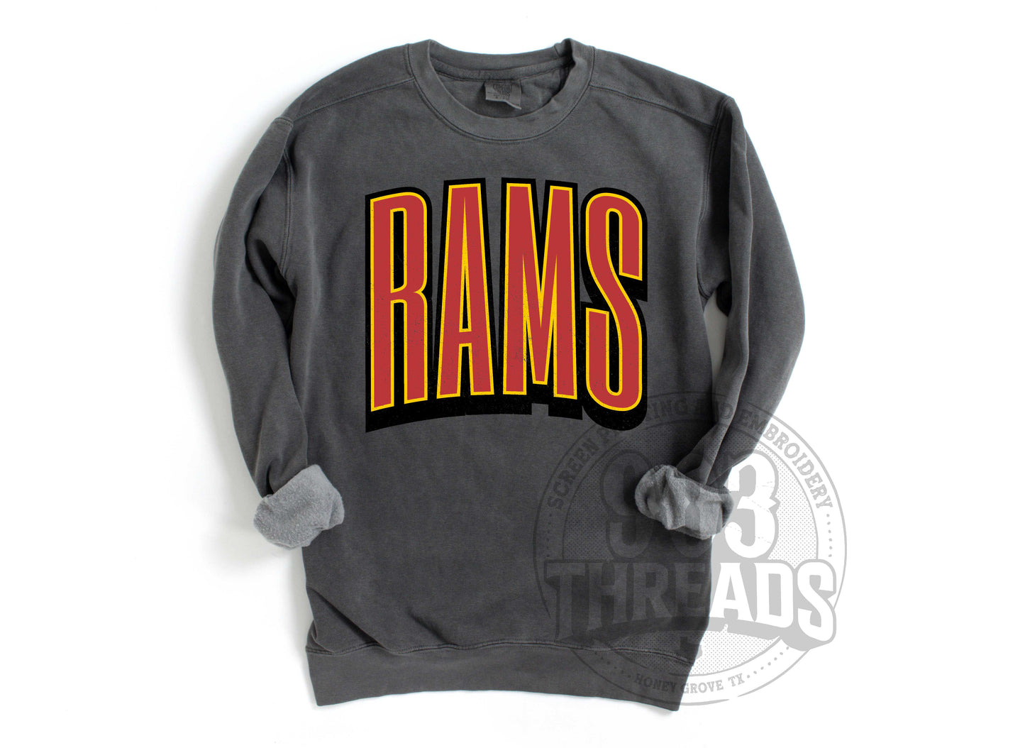 S&S Rams Grunge Varsity