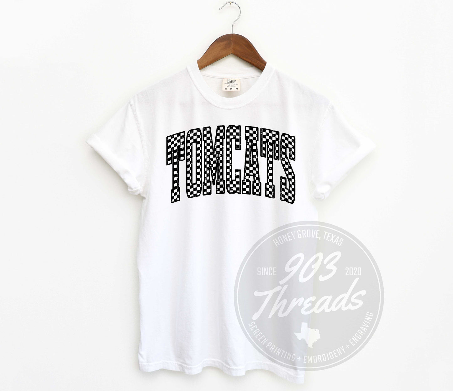 Tomcats - Checkered Varsity - Short Sleeve