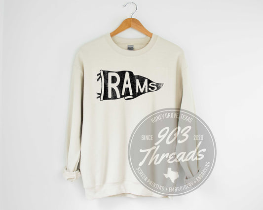 Rams Old School Pennant Sweatshirt