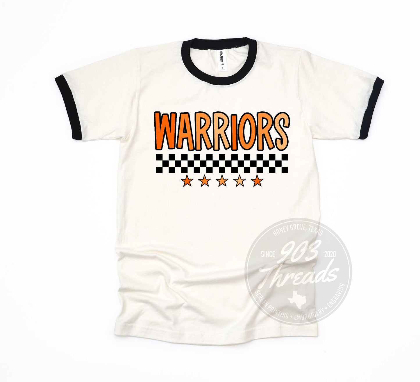 Retro Ringer Honey Grove Warriors