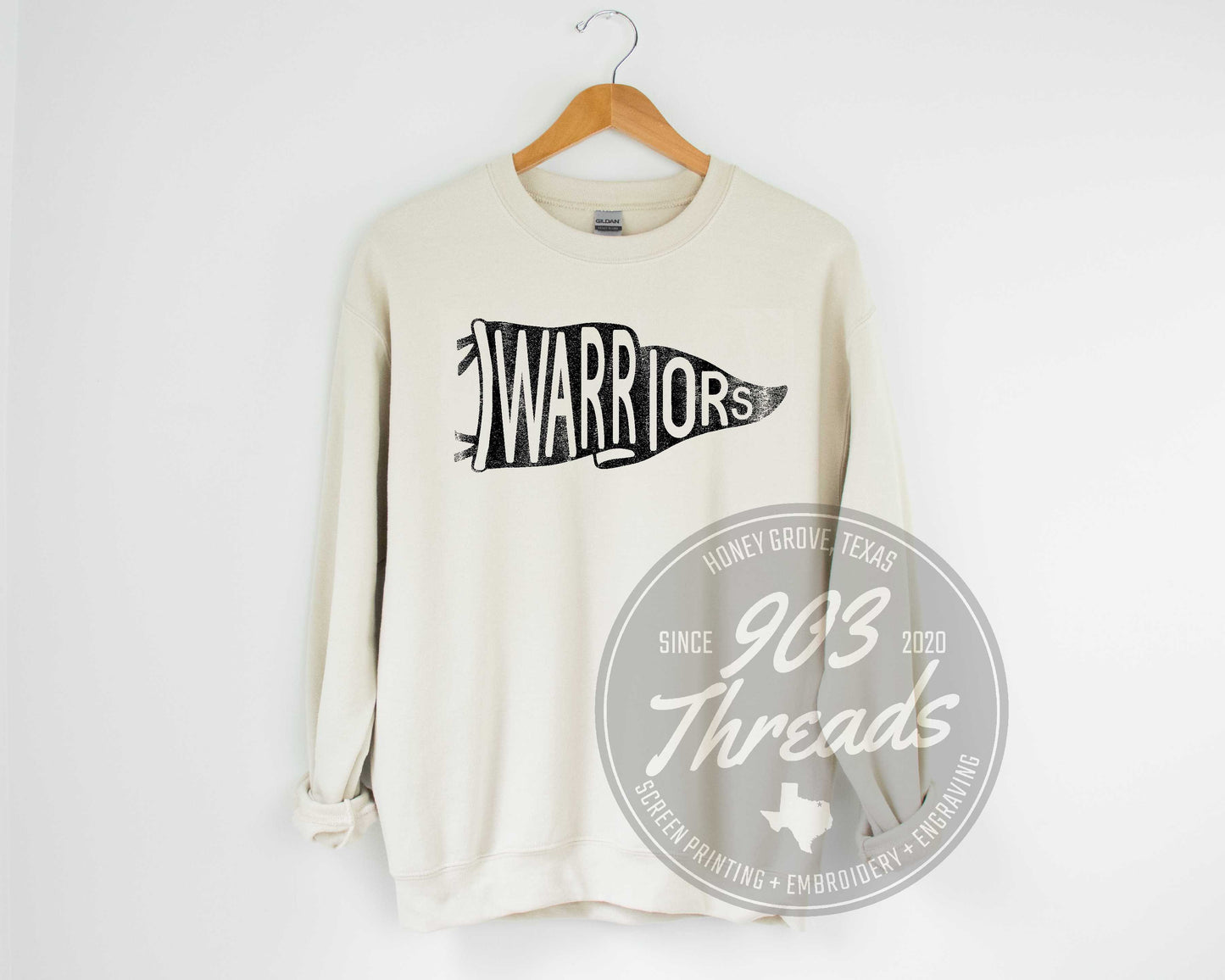 Warriors Old School Pennant Sweatshirt