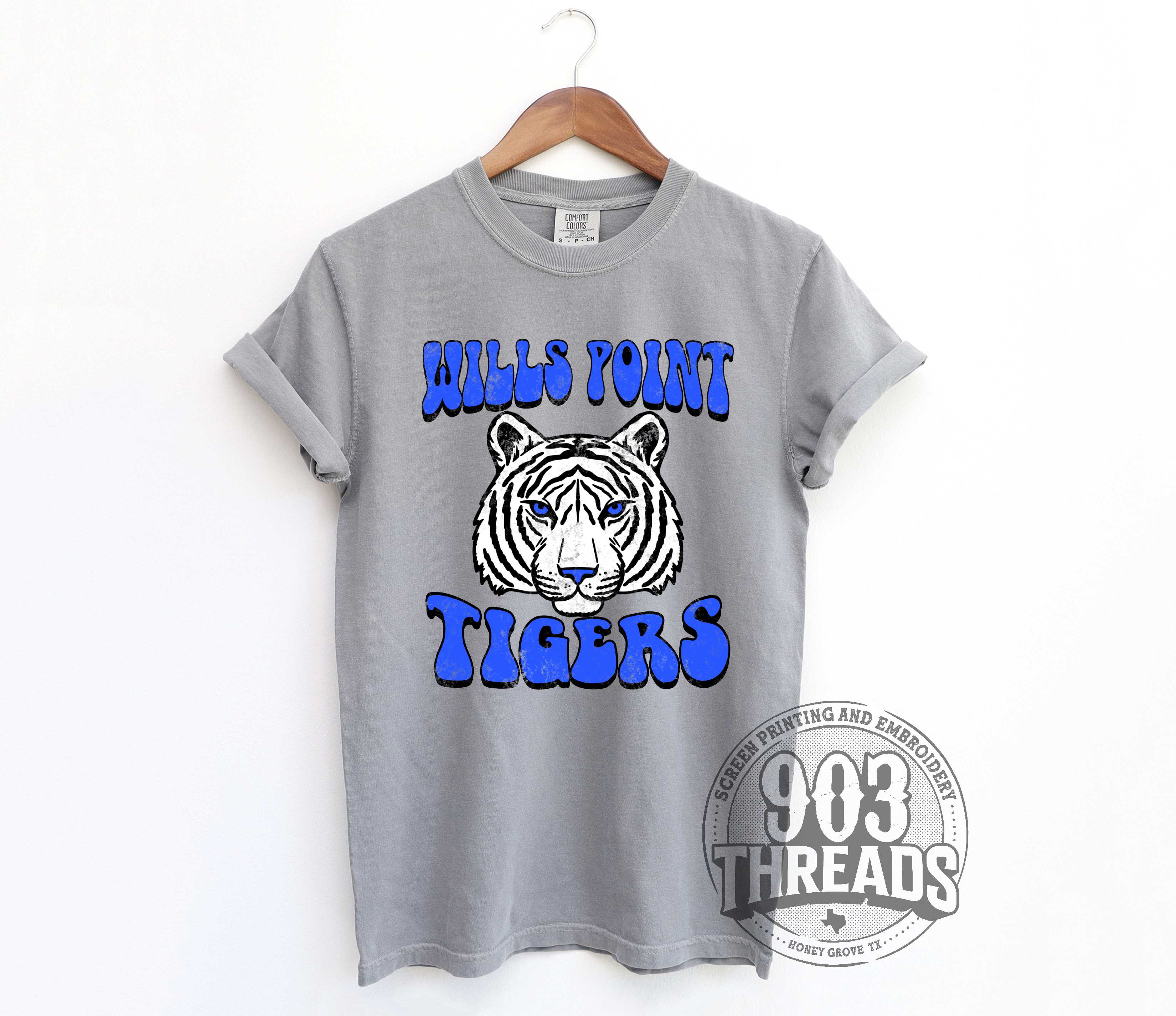 Wills Point Tigers - Old School Mascot – 903 Threads