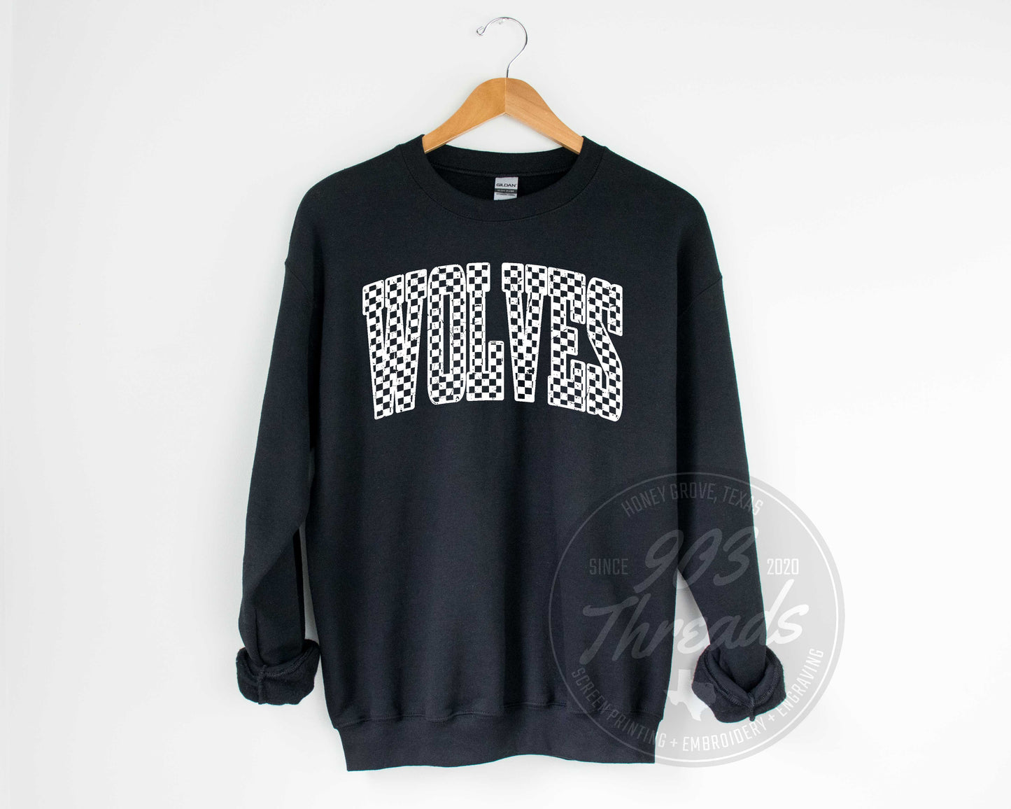 Wolves - Varsity Checkered - Sweatshirt