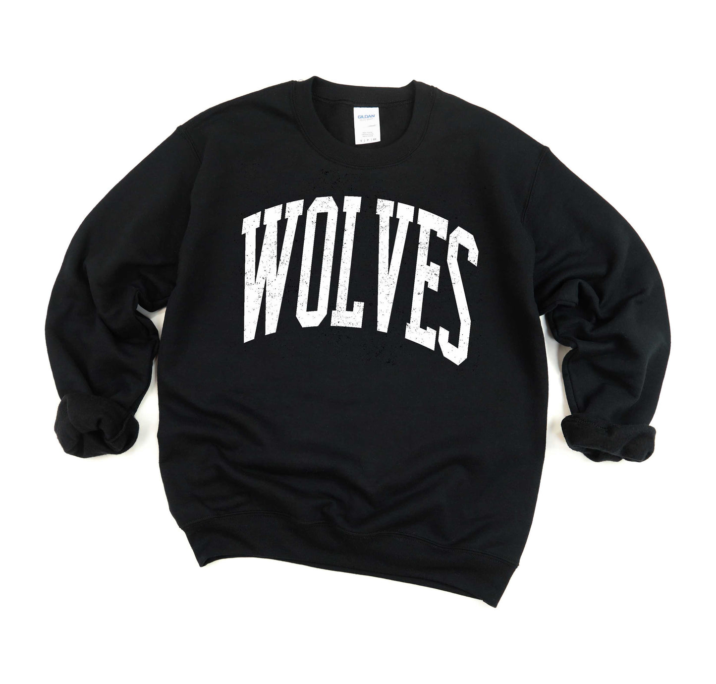 Wolves -- Distressed Varsity -- $20 Sweatshirt Deal