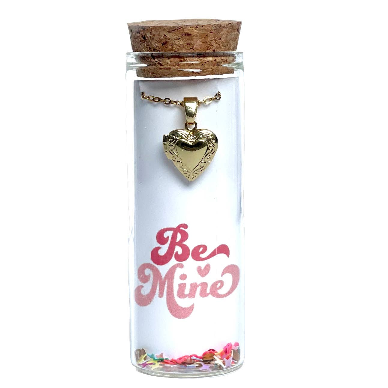 Heart Locket Be Mine Valentine Necklace