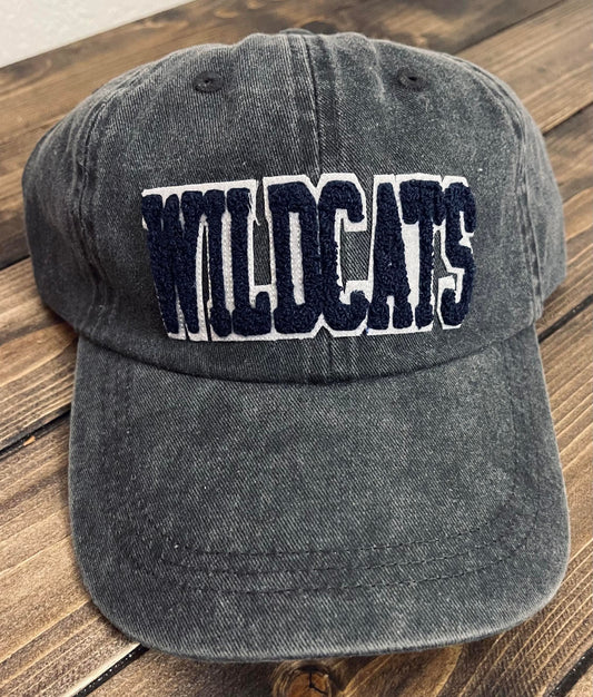 WILDCATS - Vintage Chenille Patch Cap