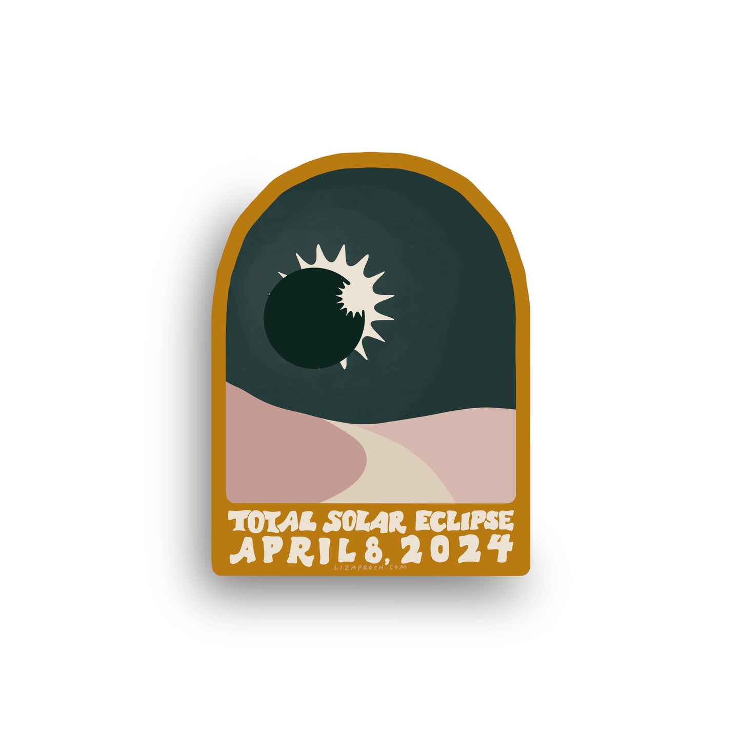 Landscape Eclipse Vinyl Sticker