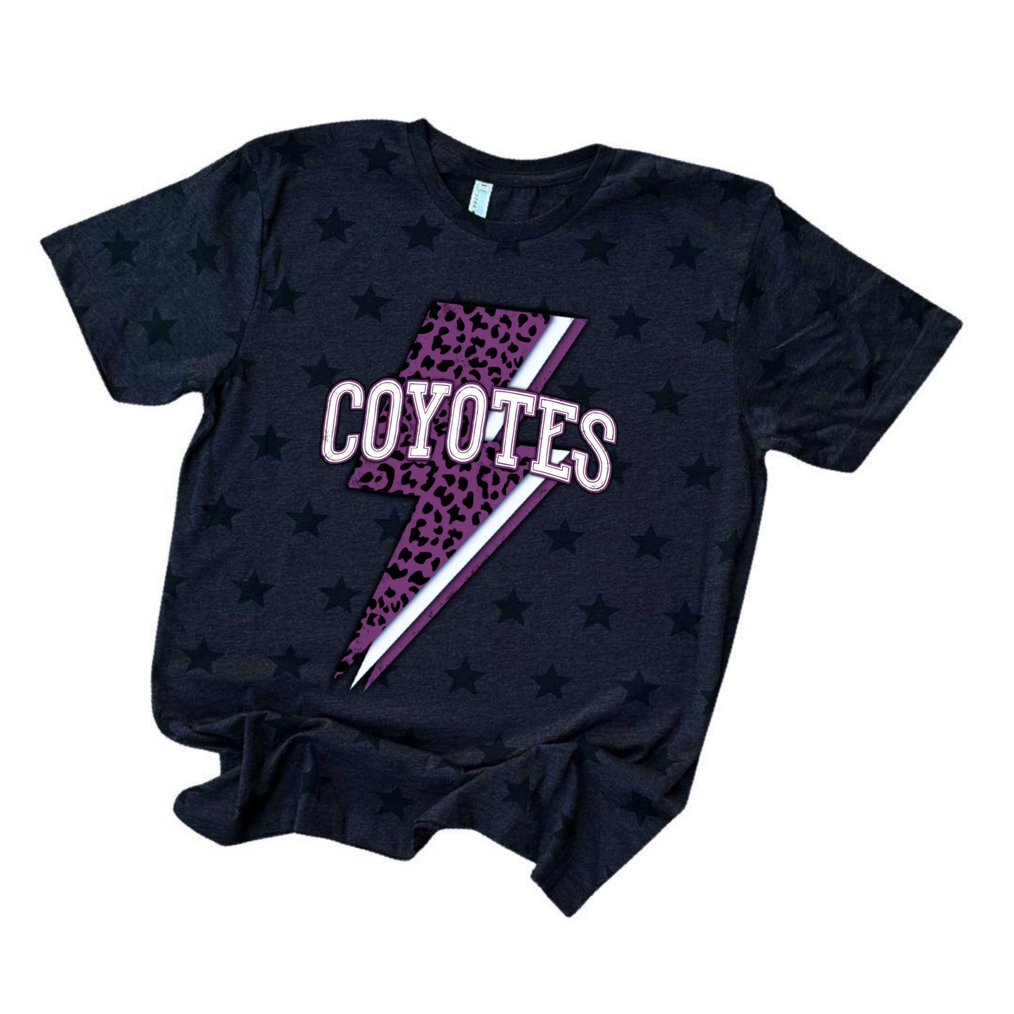 Anna Coyotes Lightning Bolt Mascot Tee