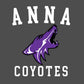 Anna Coyotes Wind Pullover & Full Zip Jacket