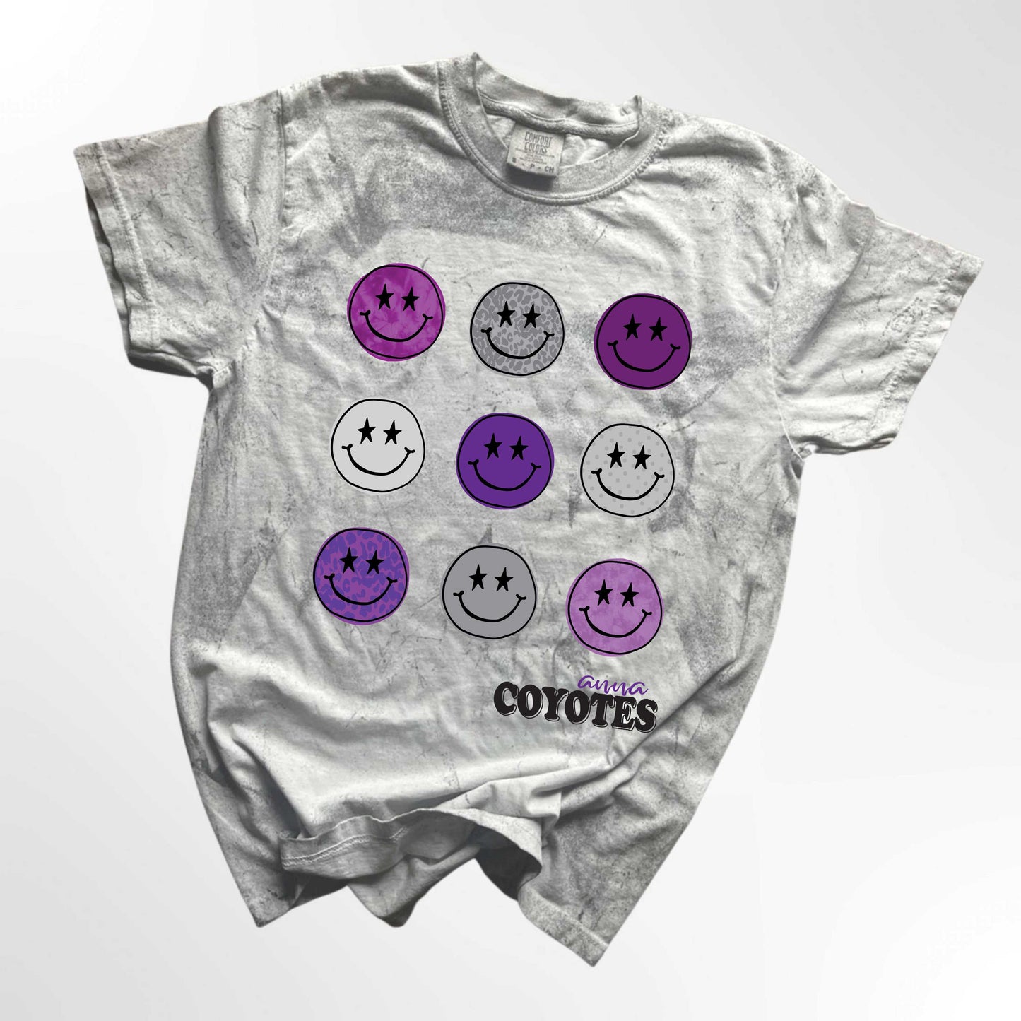 Anna Coyotes Retro Smiley Spirit Tee