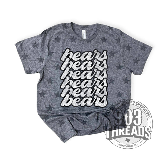 Bears Retro Washed School Spirit Tee