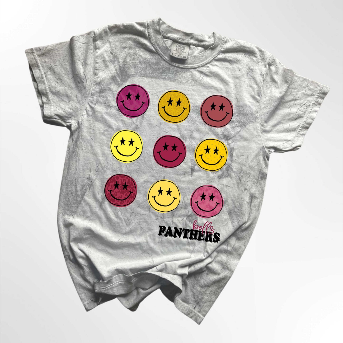 Bells Panthers Retro Smiley Spirit Tee