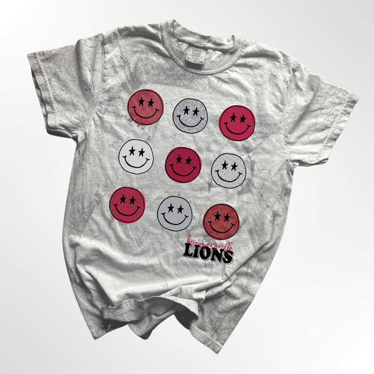 Biggersville Lions Retro Smiley Spirit Tee